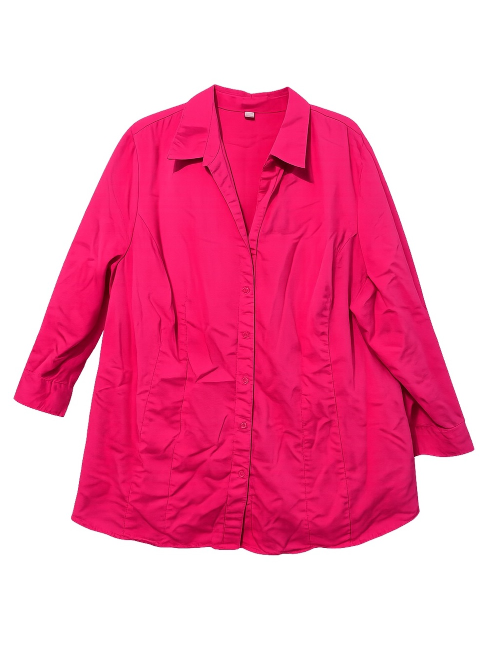 Avenue Hot Pink Metallic Script Logo Top